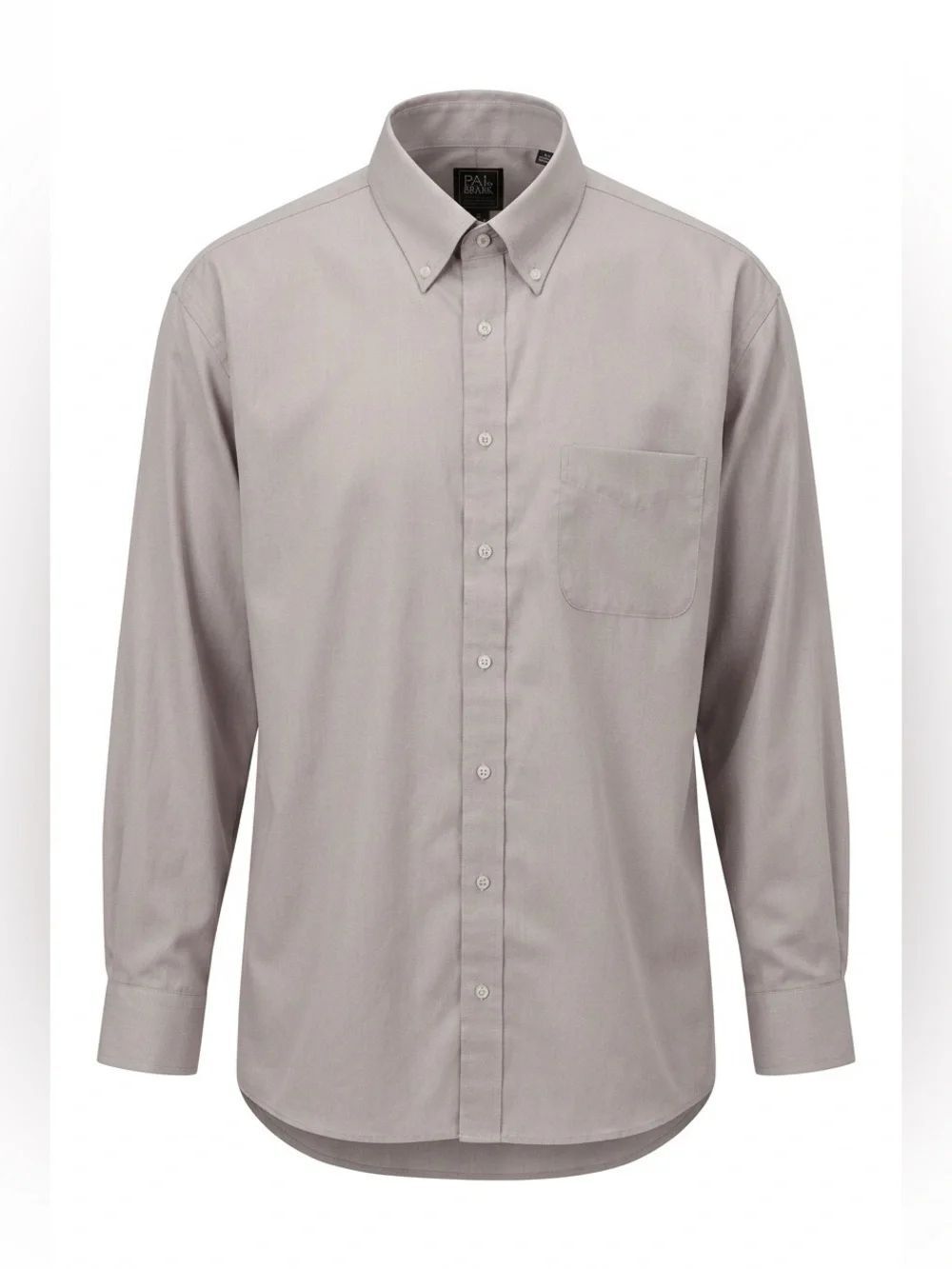 Jos. A. Bank Men's Long-Sleeve Button-Down Shirt in Light Taupe